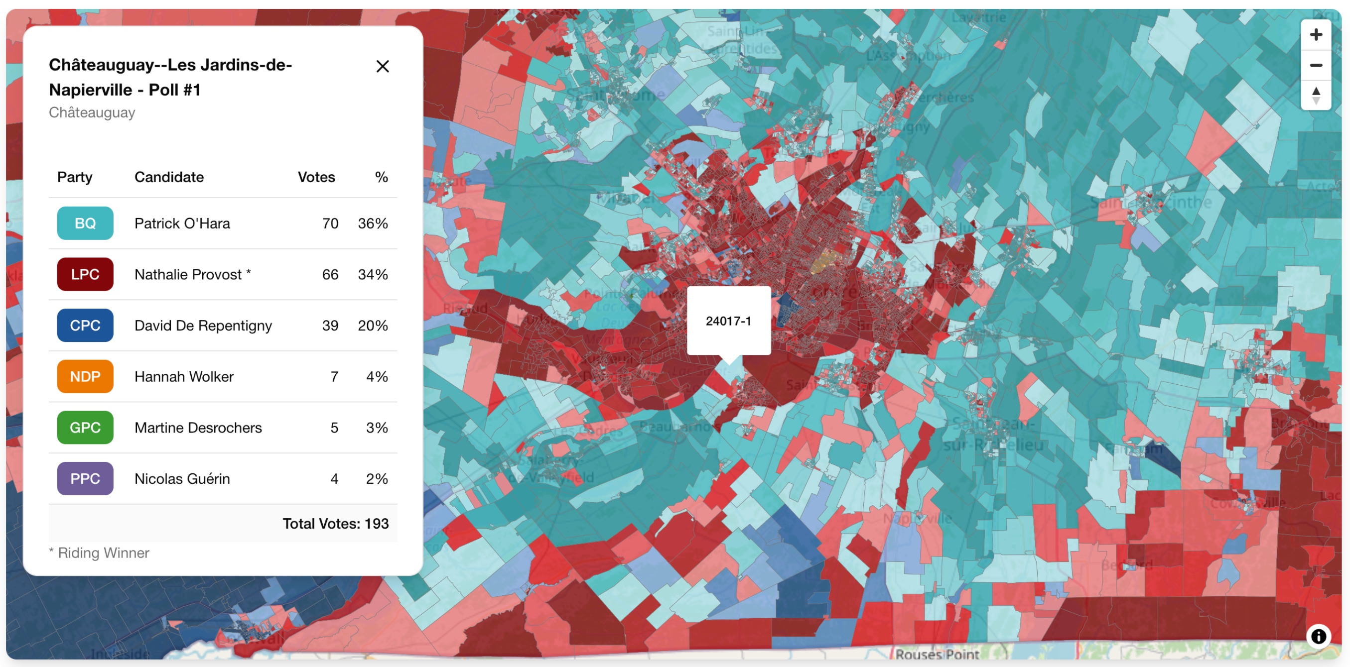 election poll-by-poll map